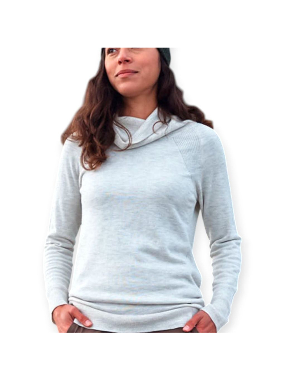 Royal Robbins Seawool Cowl Sweater Large Merino Wool Blend
